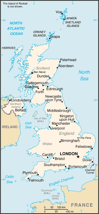 Map of United Kingdom